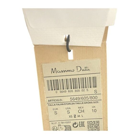 Massimo Dutti Womens Cardigan Sweater Size S Black Cashmere 5649/605 NWT - Picture 8 of 10